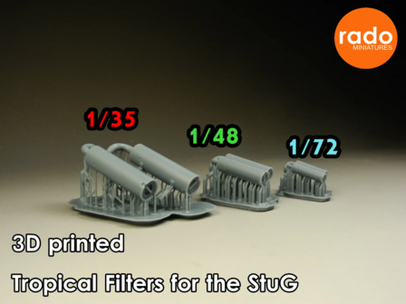 RDM48S01 - StuG III Tropen Air Filters (all models) - 1:48 - [RADO Miniatures]