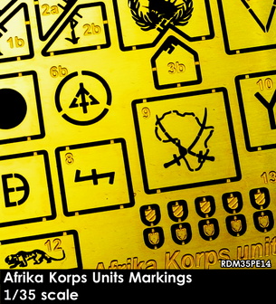 RDM35PE14 - Afrika Korps Units Markings - 1:35 - [RADO Miniatures]