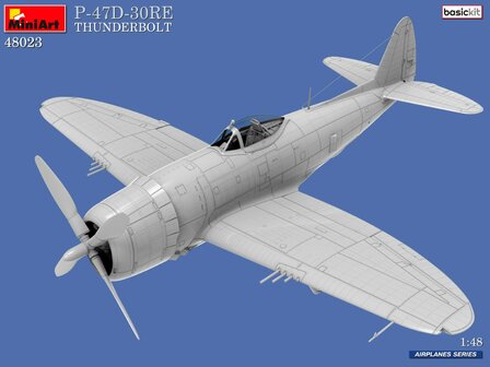MiniArt 48023 - P-47D-30RE Thunderbolt Basic Kit - 1:48