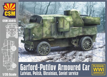 Copper State Models CSM35015 Garford-Putilov Armoures Car &quot;Latvian, Polish, Ukrainian, Soviet Service&quot;