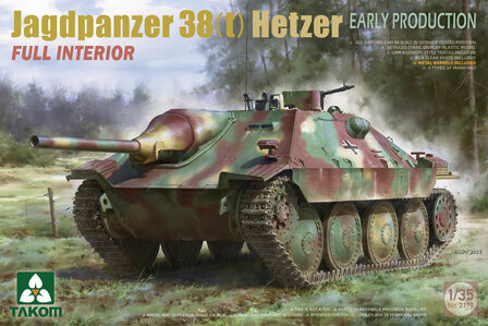 Takom 2170 Jagdpanzer 38(T) Hetzet &quot;Early production&quot; Full Interior