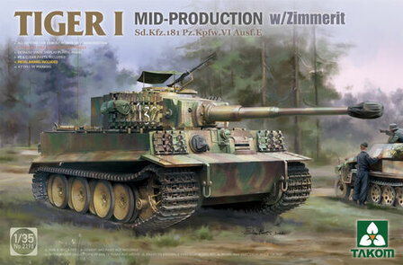Takom 2198 Tiger I Mid-Production w/Zimmerit Sd.Kfz.181 Pz.Kpfw.VI Ausf.E