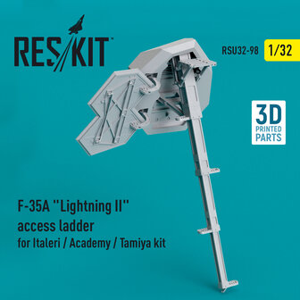 RSU32-0098 - F-35A &quot;Lightning II&quot; access ladder for Italeri / Academy / Tamiya kit - 1:32 - [RES/KIT]