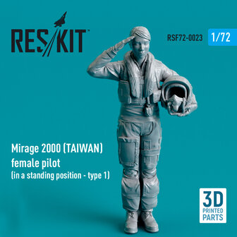RSF72-0023 - Mirage 2000 (TAIWAN) female pilot (in a standing position - type 1) - 1:72 - [RES/KIT]