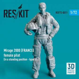 RSF72-0011 - Mirage 2000 (FRANCE) female pilot (in a standing position - type 1) - 1:72 - [RES/KIT]