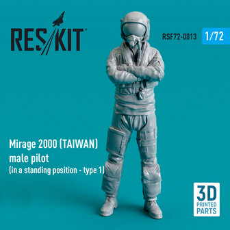 RSF72-0013 - Mirage 2000 (TAIWAN) male pilot (in a standing position - type 1) - 1:72 - [RES/KIT]