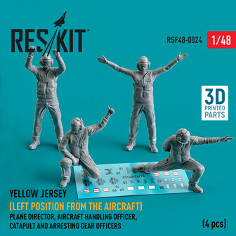 RSF48-0024 - Yellow jersey (Left position from the aircraft) Plane Director - 1:48 - [RES/KIT]