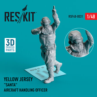RSF48-0031 - Yellow jersey &quot;Santa&quot; Aircraft Handling Officer (1 pcs) - 1:48 - [RES/KIT]