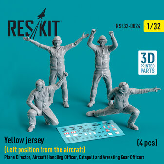 RSF32-0024 - Yellow jersey (Left position from the aircraft) Plane Director - 1:32 - [RES/KIT]
