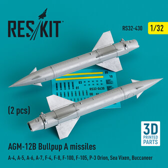RS32-0430 - AGM-12B Bullpup A missiles (2 pcs) - 1:32 - [RES/KIT]