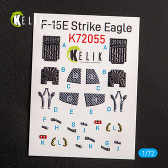 K72055 - F-15E Strike Eagle -  interior 3D decals for Revell kit - 1:72 - [RES/KIT] / [KELIK]