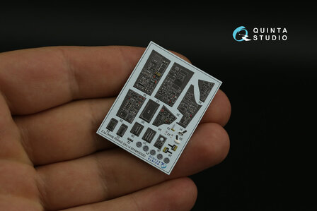 Quinta Studio QDS-48405 - F-14D 3D-Printed &amp; coloured Interior on decal paper (for Hobby Boss kit) - Small Version - 1:48