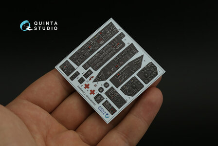 Quinta Studio QDS-35110 - Mi-17 3D-Printed &amp; coloured Interior on decal paper (for Trumpeter kit) - Small Version - 1:35