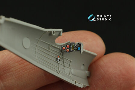 Quinta Studio QD72132 - PZL P.7a 3D-Printed &amp; coloured Interior on decal paper (for Arma Hobby kit) - 1:72