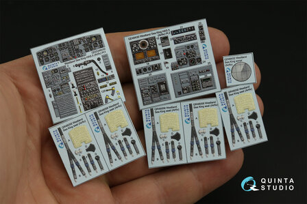 Quinta Studio QD48430 - Westland Sea King HAS.5 3D-Printed &amp; coloured Interior on decal paper (for Airfix kit) - 1:48