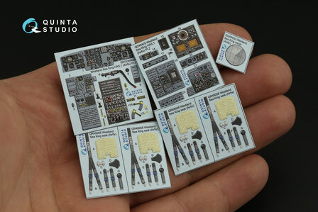 Quinta Studio QD48429 - Westland Sea King HAS.1 3D-Printed &amp; coloured Interior on decal paper (for Airfix kit) - 1:48