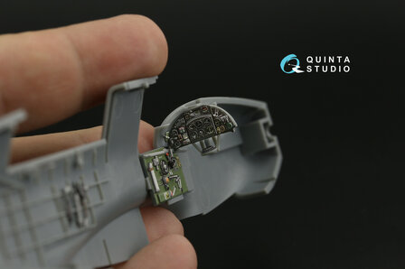 Quinta Studio QD48423 - Fairey Fulmar Mk.I 3D-Printed &amp; coloured Interior on decal paper (for Trumpeter kit) - 1:48