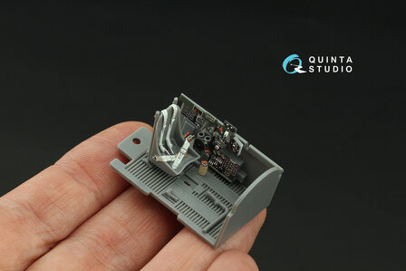 Quinta Studio QD48412 - P-47D Thunderbolt Bubbletop 3D-Printed &amp; coloured Interior on decal paper (for Tamiya kit) - 1:48