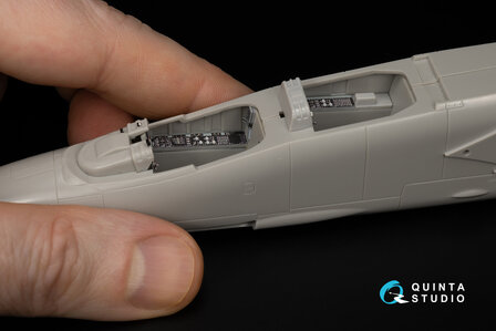 Quinta Studio QD48014 - Mitsubishi T-2 3D-Printed &amp; coloured Interior on decal paper (for Hasegawa kit) - 1:48