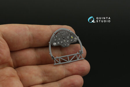 Quinta Studio QD32205 - I-16 Type 10/17 3D-Printed &amp; coloured Interior on decal paper (for ICM kit) - 1:32