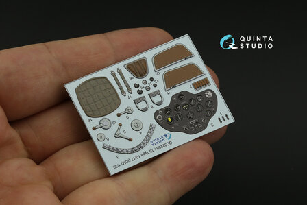 Quinta Studio QD32205 - I-16 Type 10/17 3D-Printed &amp; coloured Interior on decal paper (for ICM kit) - 1:32