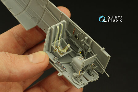 Quinta Studio QD32191 - Bf 109G-14 3D-Printed &amp; coloured Interior on decal paper (for Zoukei Mura SWS kit) - 1:32