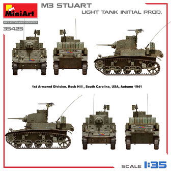 MiniArt 35425 - M3 Stuart Light Tank, Initial Prod. - 1:35