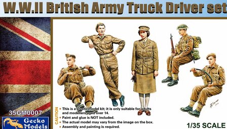 Gecko Models 35GM0007 - W.W.II British Army Truck Driver Set - 1:35