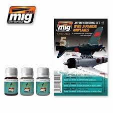 A.MIG 7418 Air Weathering Set WWII Japanese Airplanes