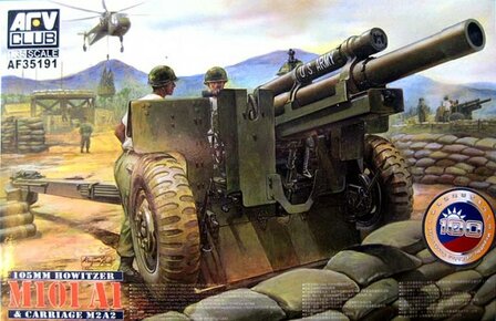 AFV Club AF35191 M101 A1 105 mm Howitzer &amp; Carriage