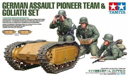 Tamiya 35357 German Assault Pioneer Team &amp; Goliath Set