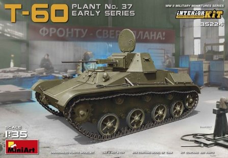 MiniArt 35224 - Soviet Light Tank T-60 - Plant Nr. 37 (early) with Interior - 1:35