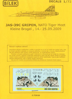 BILEK 72920  JAS-39C  Gripen, NATO Tiger Meet, Kleine Brogel