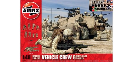Airfix A03702 British Forces VEHICLE CREW 8 multi-part figures ( Ops. Afghanistan)