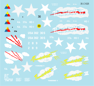 Star Decals 35-C1025 US Thunderbolt V/VI/VII