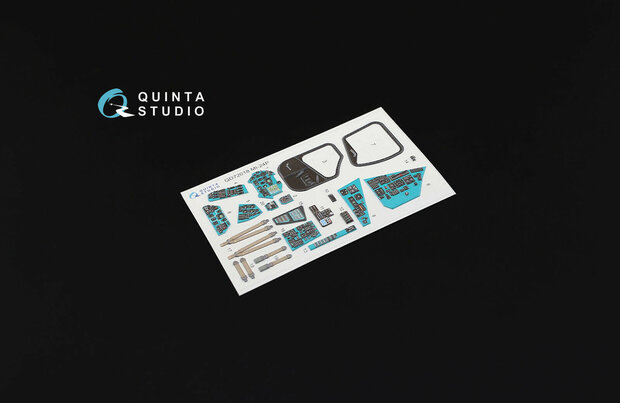 Quinta Studio QD72018 - Mi-24P  3D-Printed & coloured Interior on decal paper  (for Zvezda kit) - 1:72