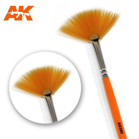AK580 - Fan Shape Weathering Brush - [AK Interactive]