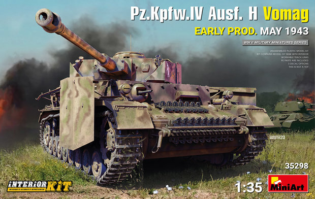 MiniArt 35298 - Pz.Kpfw.IV Ausf. H Vomag. EARLY PROD. MAY 1943. INTERIOR KIT - 1:35