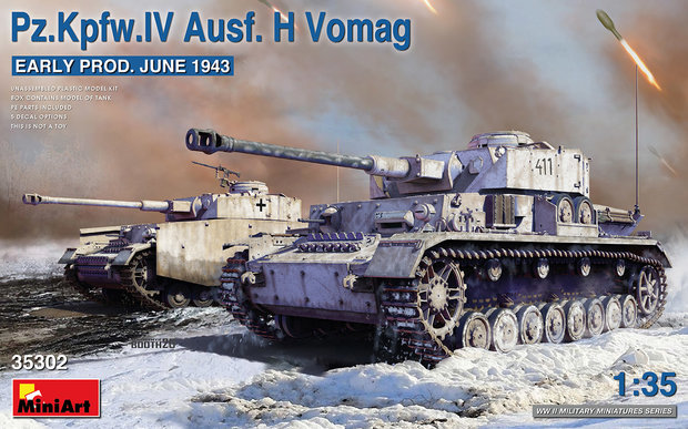 MiniArt 35302 - Pz.Kpfw.IV Ausf. H Vomag. EARLY PROD. JUNE 1943 - 1:35