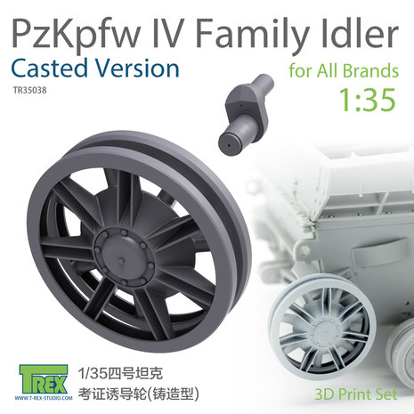 TR35038 -  PzKpfw IV Family Idler Casted Version Set for All Brands - 1:35 - [T-Rex Studio]