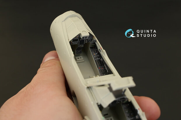 Quinta Studio QD32012 - Mirage 2000D 3D-Printed & coloured Interior on decal paper (for Kitty Hawk  kit) - 1:32