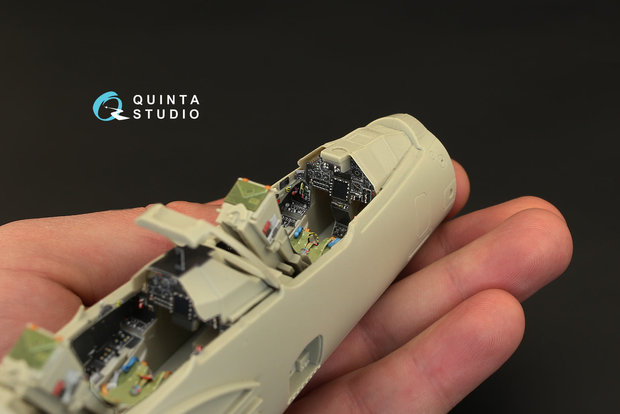 Quinta Studio QD32013 - Mirage 2000N 3D-Printed & coloured Interior on decal paper (for Kitty Hawk  kit) - 1:32