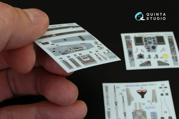 Quinta Studio QD32022 - MiG-29SMT 3D-Printed & coloured Interior on decal paper (for Trumpeter  kit) - 1:32