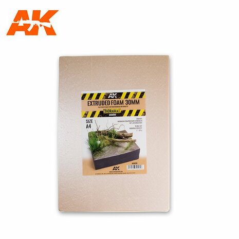 AK8099 - Extruded Foam 30 mm Size A4  - [ AK Interactive ]