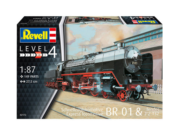 Revell 02172 - Schnellzuglokomotive/Express locomotive BR 01 & Tender 2'2'T32 - 1:87