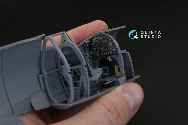 Quinta Studio QD32019 - Spitfire Mk.VIII 3D-Printed & coloured Interior on decal paper (for Tamiya kit) - 1:32