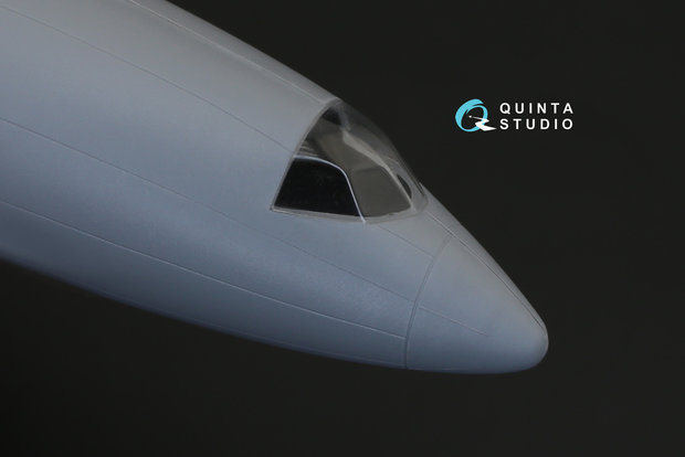 Quinta Studio QC144002 - Tu-154 vacuformed clear canopy (for Zvezda kit) - 1:144