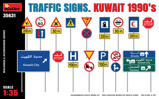 MiniArt 35631 - Traffic Signs Kuwait 1990 - 1:35