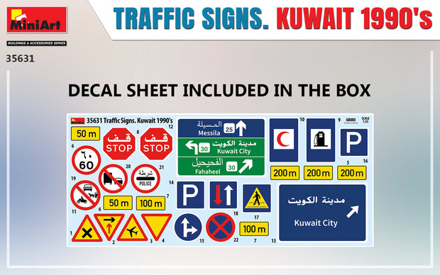 MiniArt 35631 - Traffic Signs Kuwait 1990 - 1:35