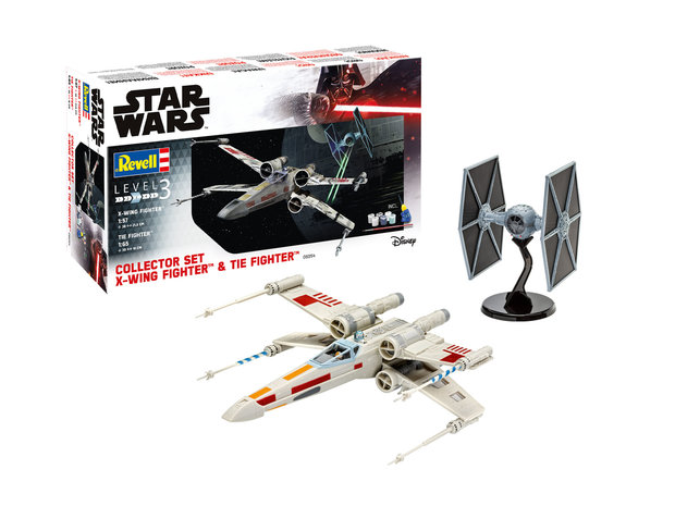 Revell 06054 - X-Wing Fighter + TIE Fighter Collector Set - 1:57 & 1:65